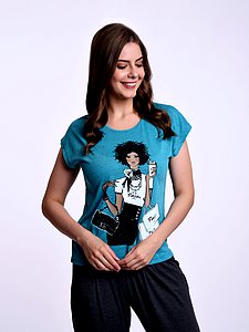 Купить Комплект женский(футболка+капри)