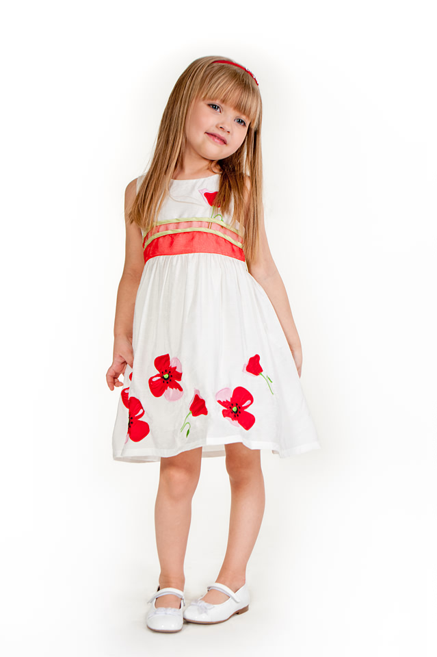 Купить Платье для девочки PL76 бело-красный