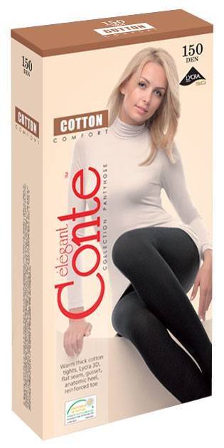 Купить Колготки женские Conte Cotton 150 nero