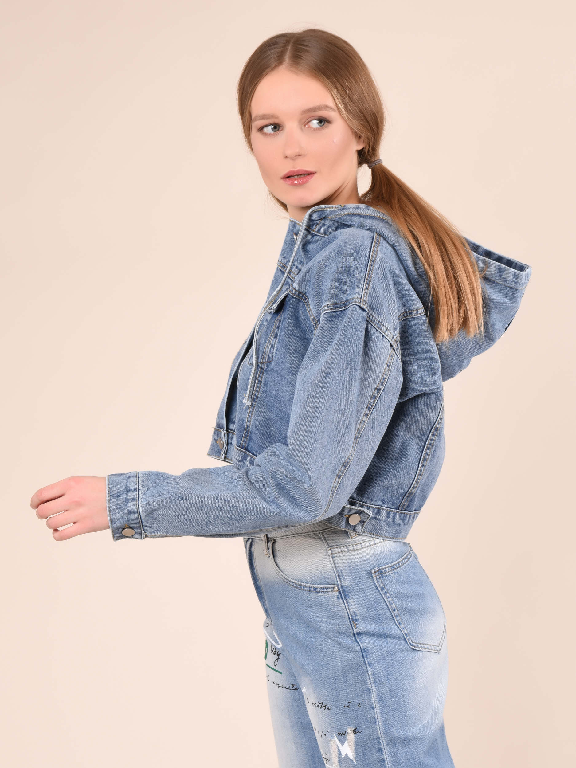 Купить Куртка женская джинсовая 22KURG14 синий