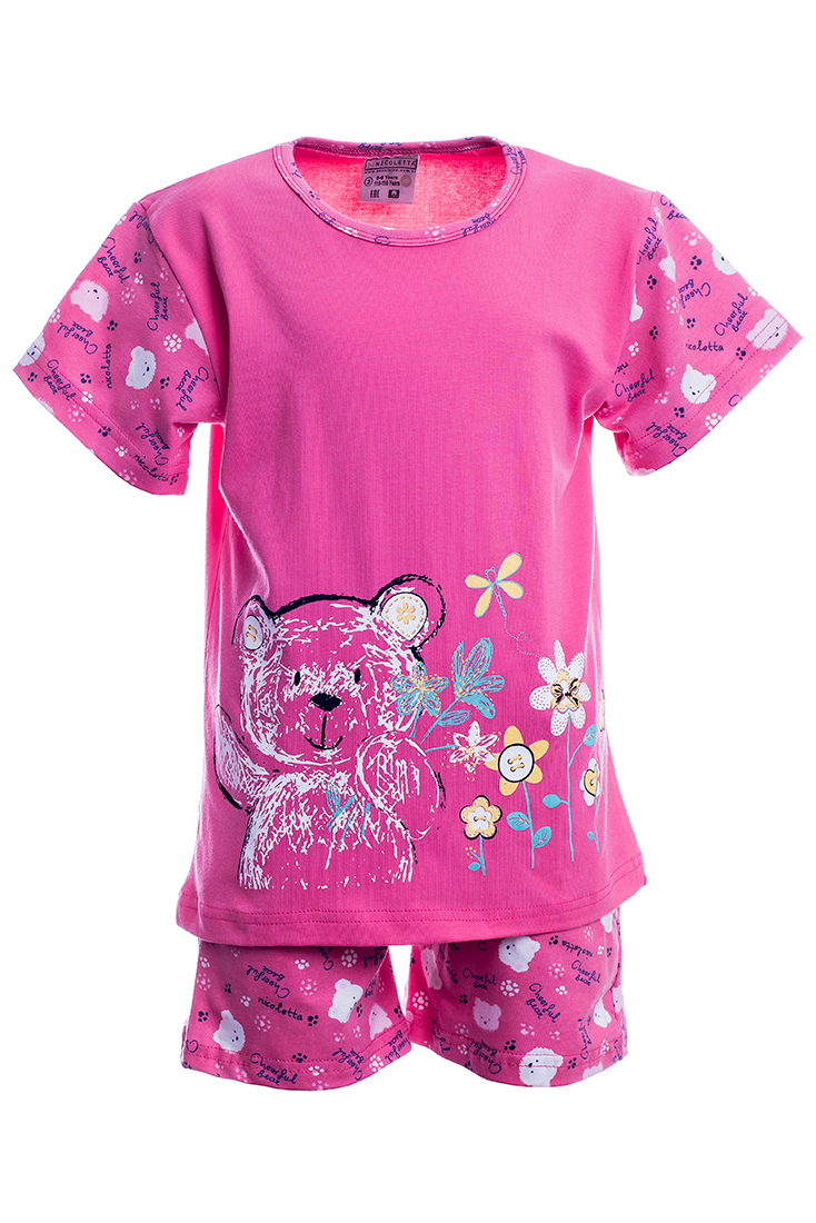 Купить Пижама для девочки 17069 розовый