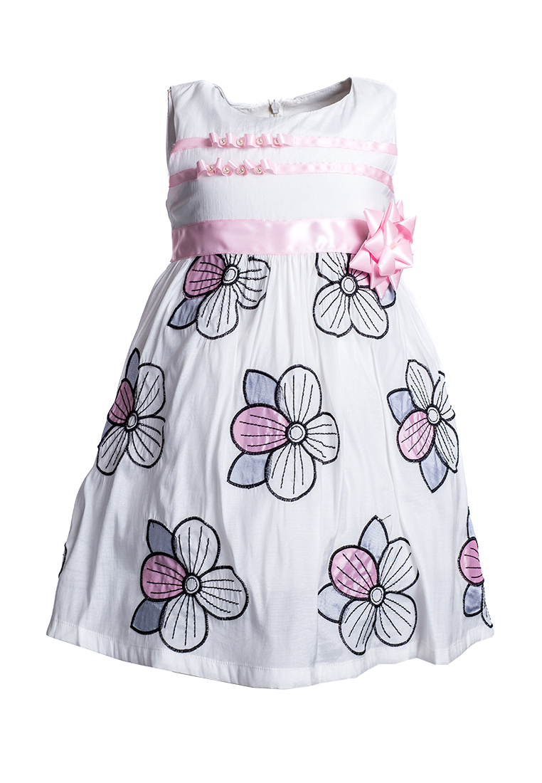 Купить Платье для девочки PL95 бело-розовый