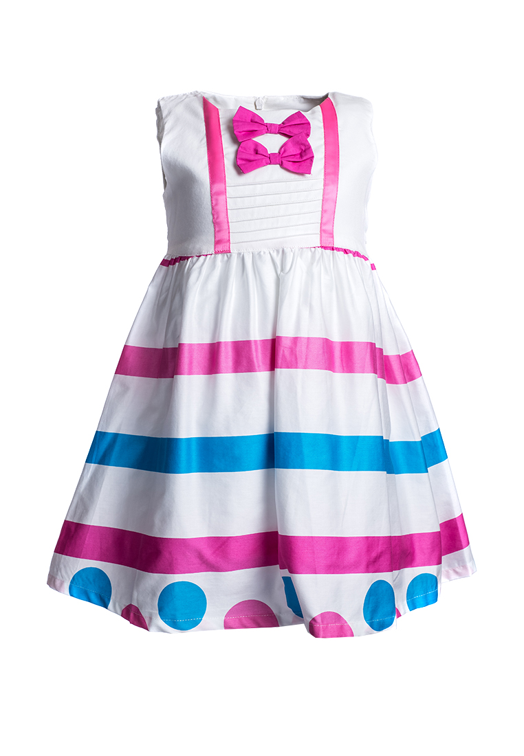 Купить Платье для девочки PL55 бело-розовый