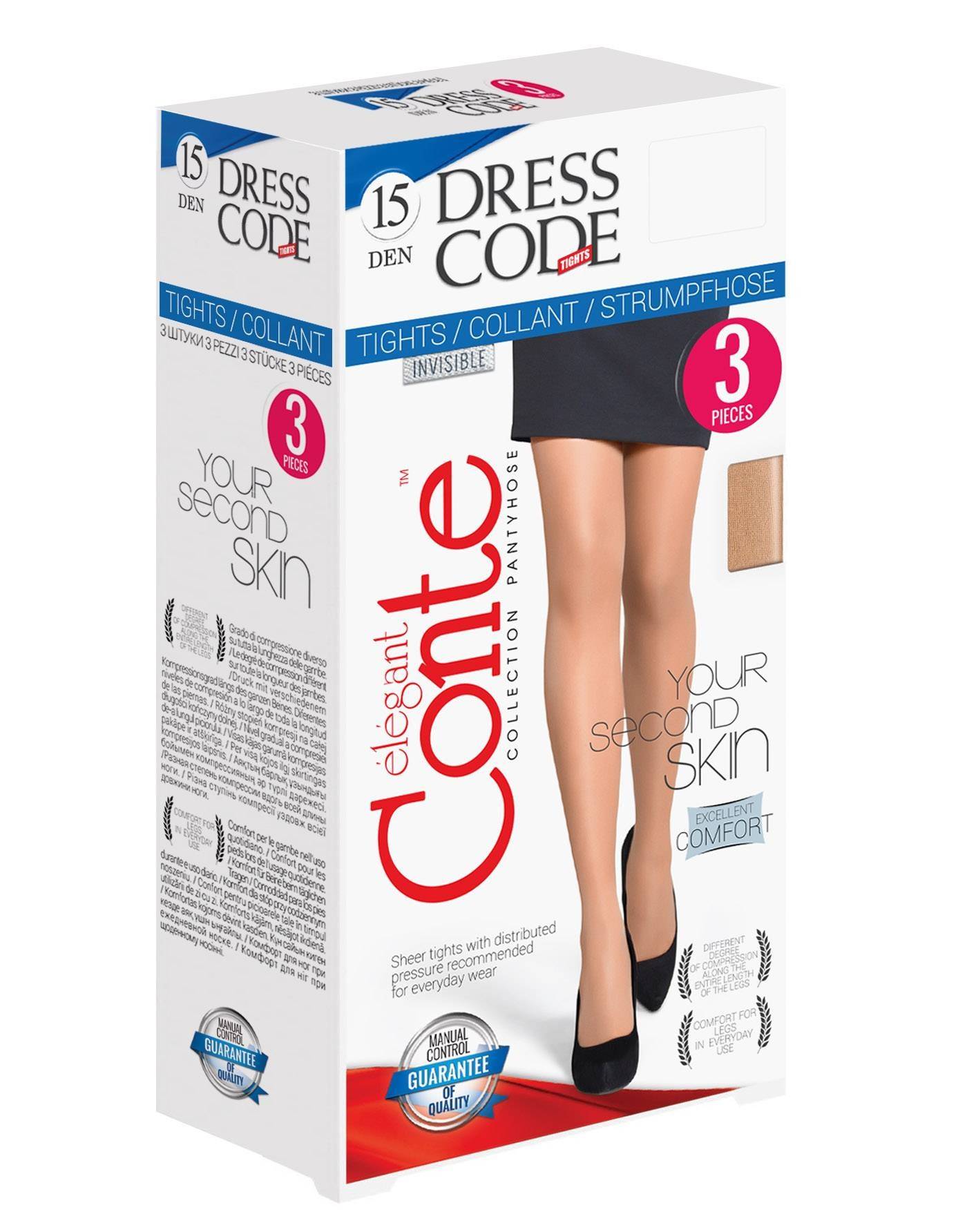 Купить Колготки женские Conte Dress CODE 15 nero