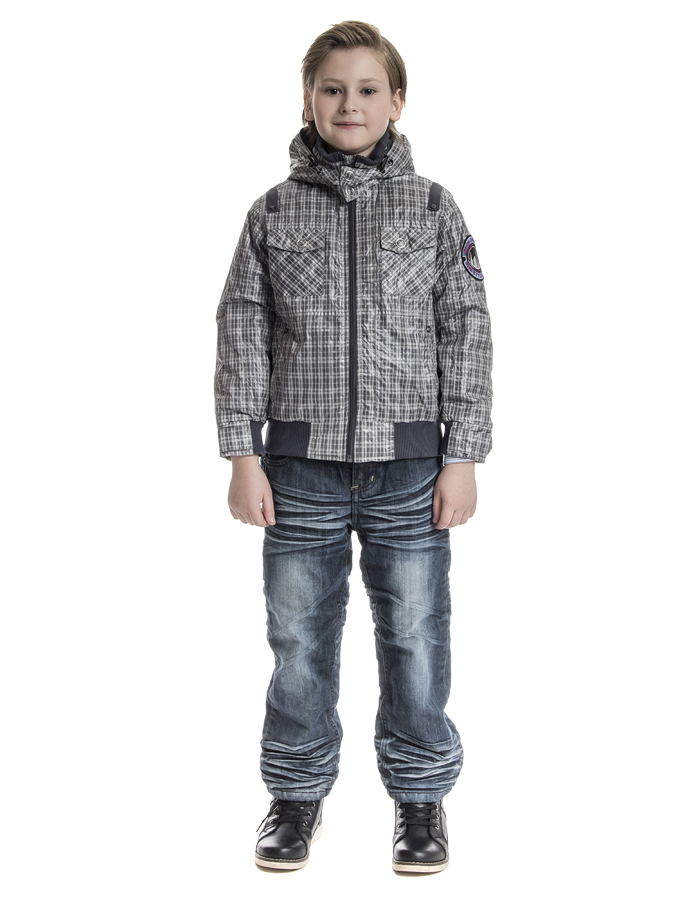 Купить Куртка для мальчика KURM02 серый