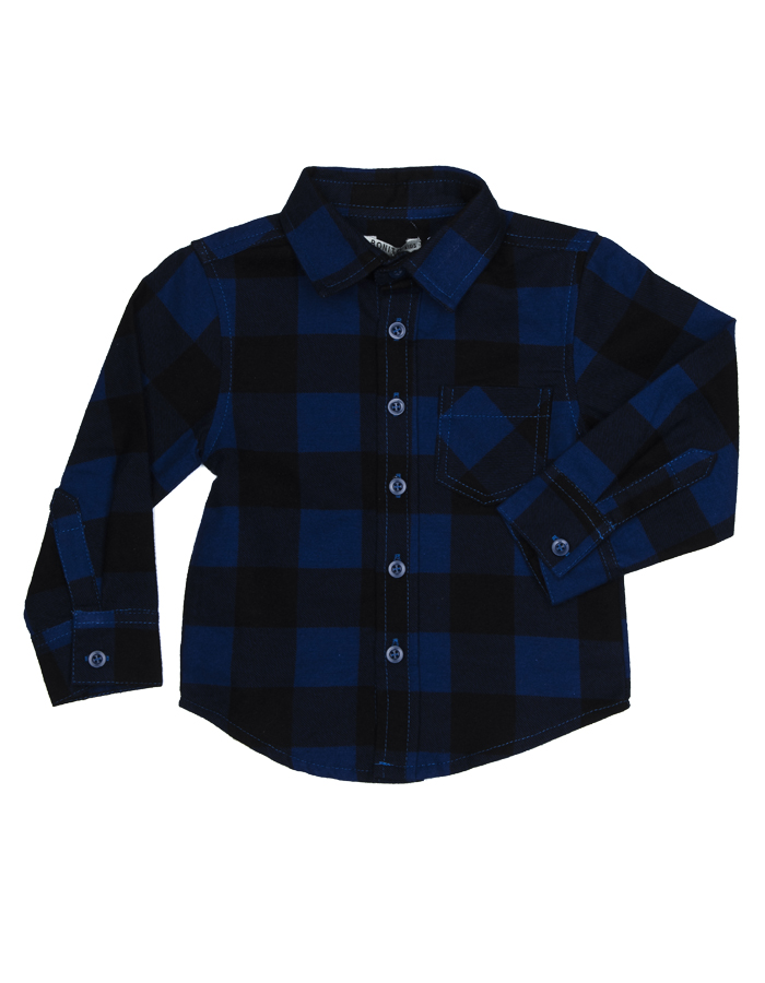 Купить Рубашка для мальчика BK715R-L18 сине-черный