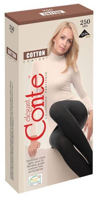 Купить Колготки женские Conte Cotton 250 nero