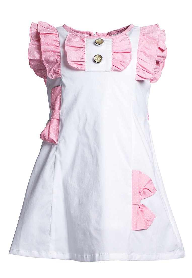 Купить Платье для девочки PL85 бело-розовый