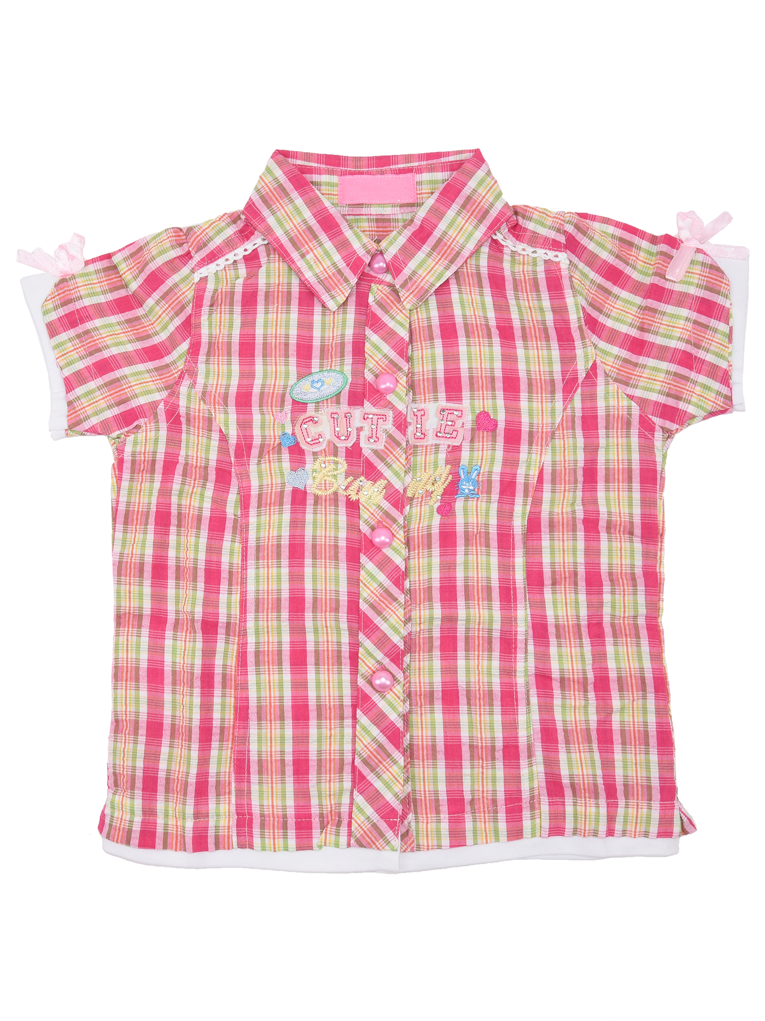 Купить Рубашка для девочки 1031 розовый