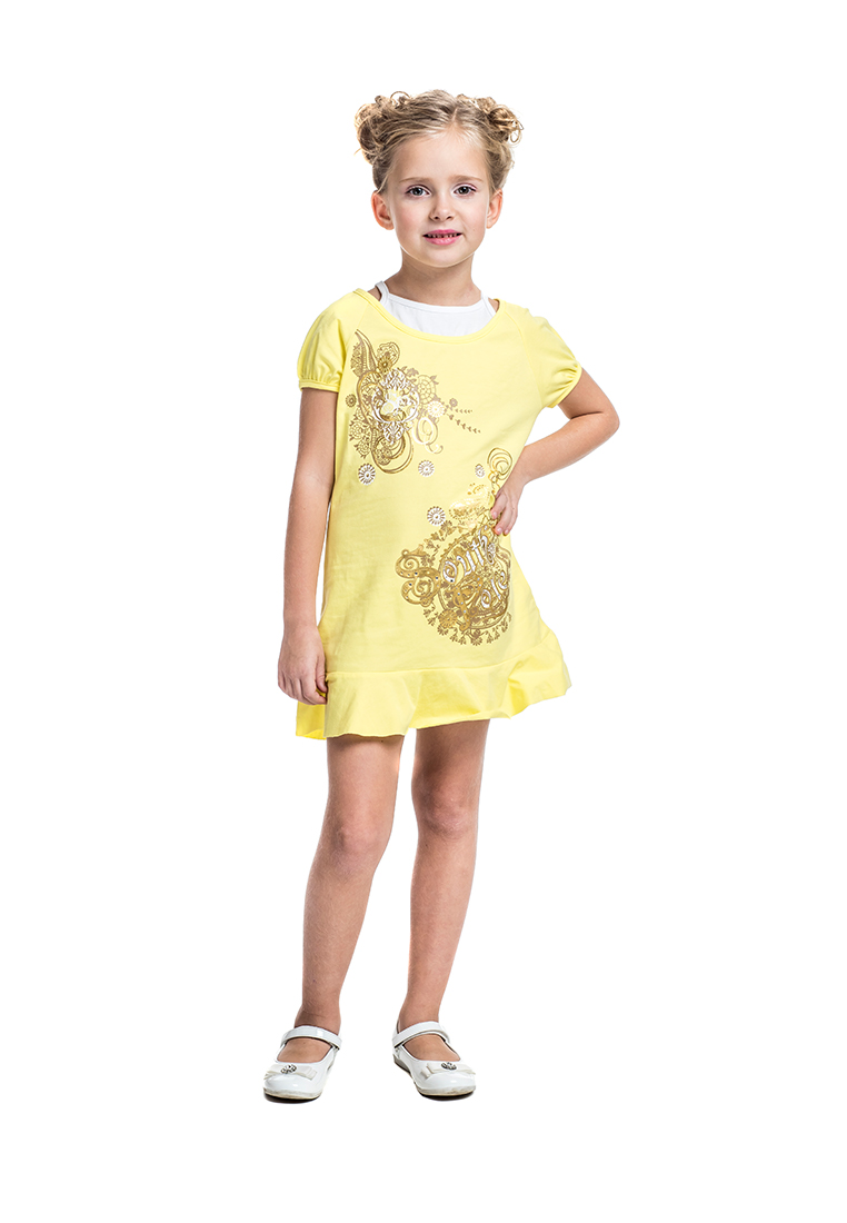 Купить Платье для девочки PL54 желтый