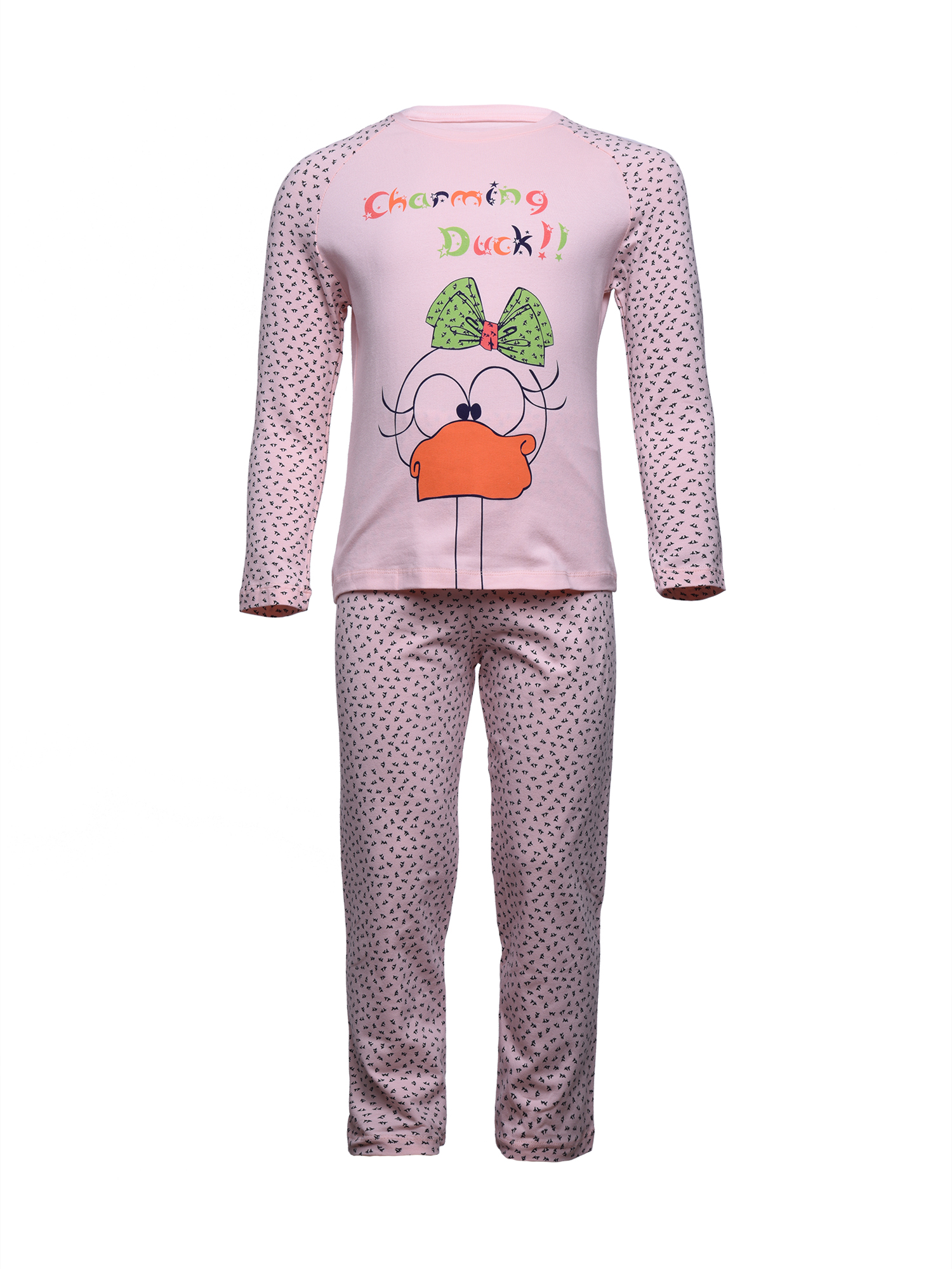 Купить Пижама для девочек 10005 персиковый