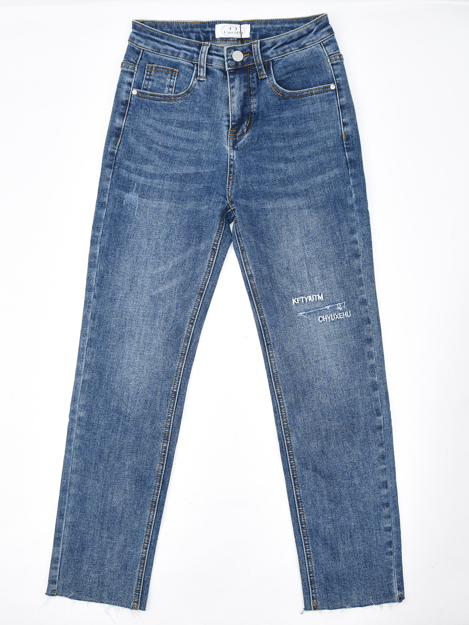 Купить Брюки женские джинсовые 22DGG29 синий