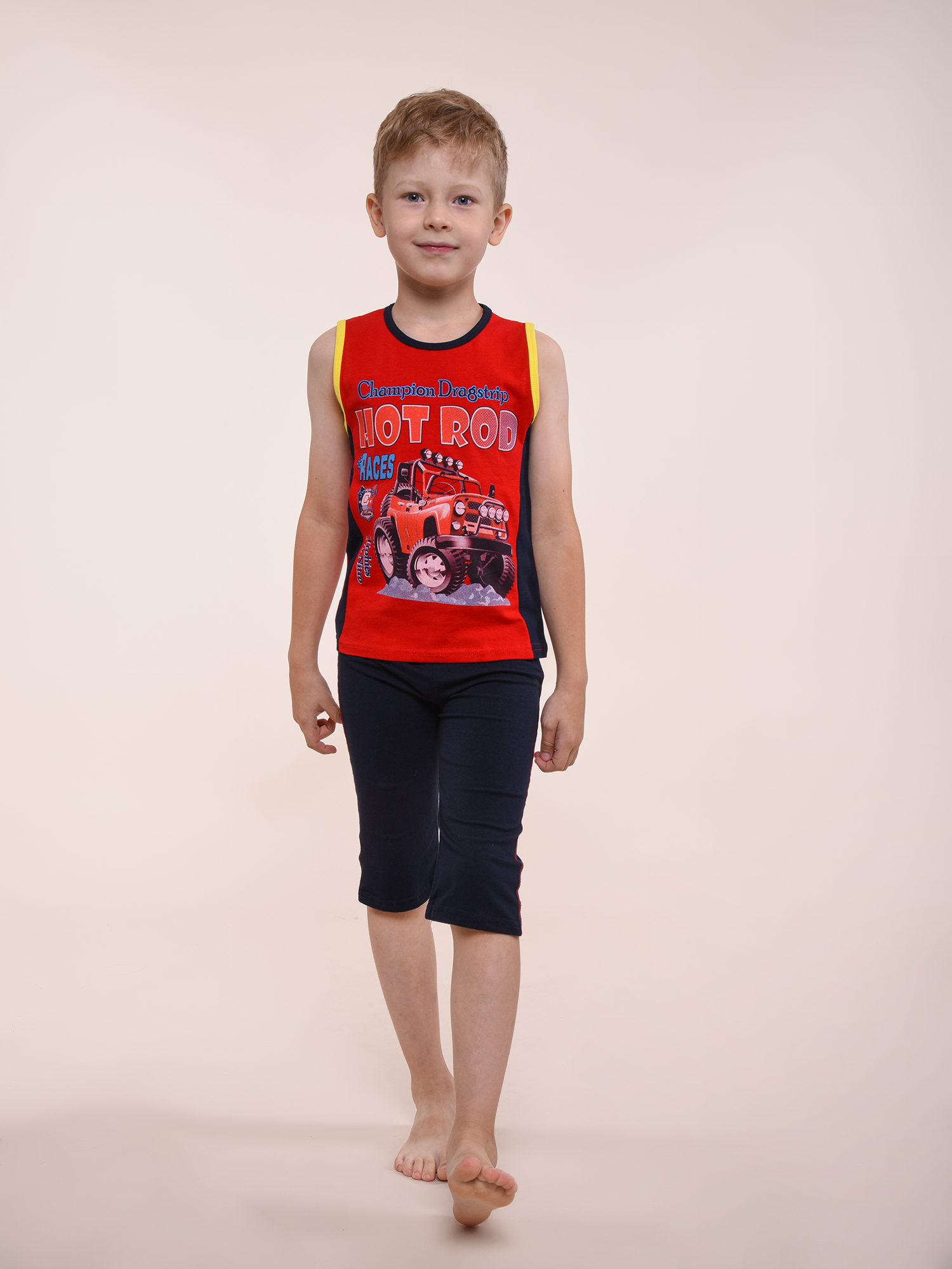 Купить Пижама для мальчика 89502 красный/темно-синий