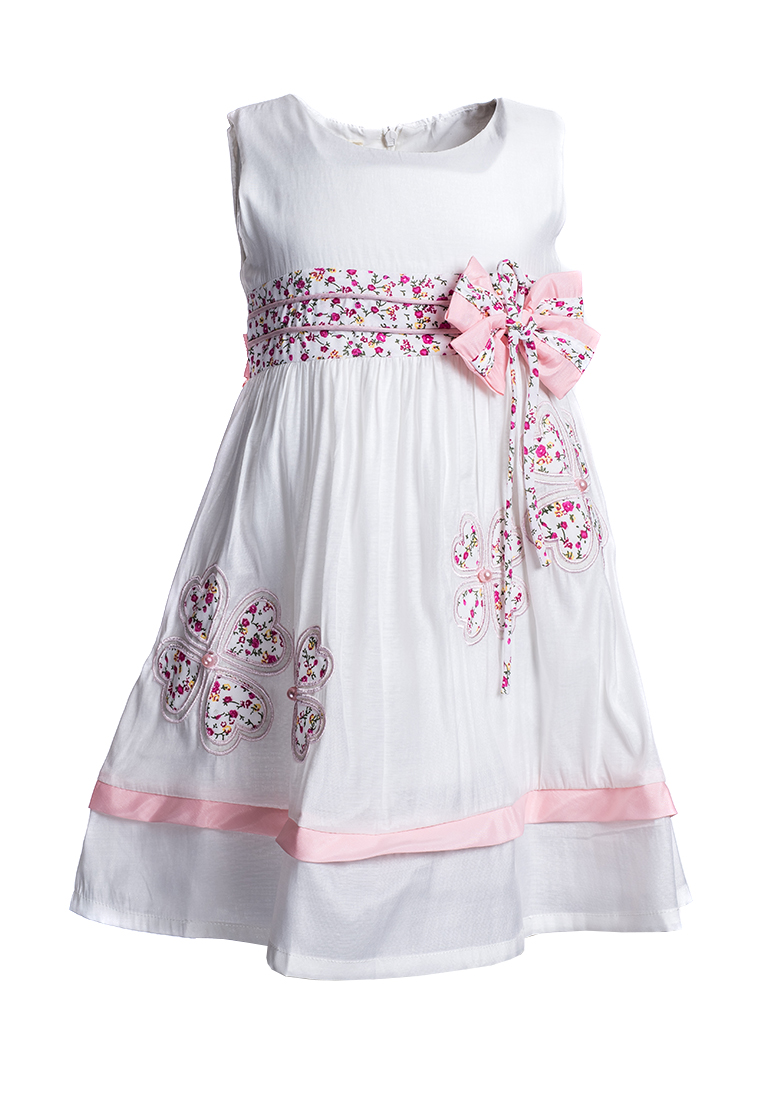 Купить Платье для девочки PL74 бело-розовый
